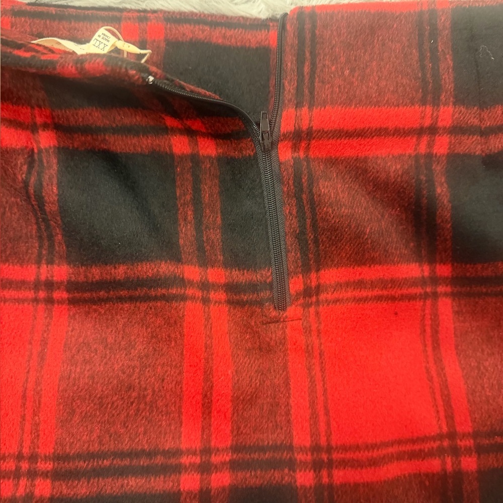COPPER KEY Red and Black Plaid A-Line Skirt with pockets - Picture 5 of 6